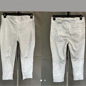 INC Denim High Rise Straight Pull On Size 8/29 cuffed